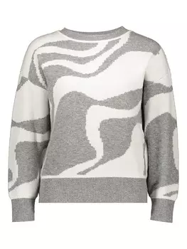 Пуловер ESPRIT, цвет grau/wei