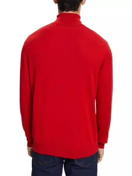 Пуловер ESPRIT Woll Rollkragen, красный