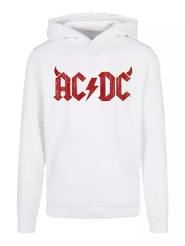 Пуловер F4NT4STIC Basic ACDC Rock Band Horns Logo, белый
