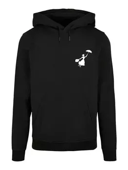 Пуловер F4NT4STIC Basic Disney Mary Poppins Flying Silhouette Regenschirm, черный