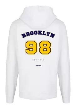 Пуловер F4NT4STIC Basic Hoodie Brooklyn 98 NY HOODIE, белый
