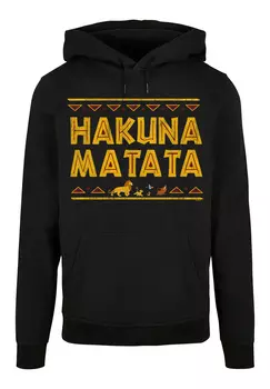Пуловер F4NT4STIC Basic Hoodie Disney Knig der Lwen Hakuna Matata The Lion King, черный