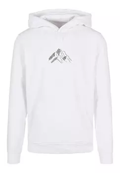 Пуловер F4NT4STIC Basic Hoodie Mountain Berge Urlaub Winter Schnee Ski, белый