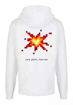 Пуловер F4NT4STIC Basic Hoodie SIlvester Party Happy People Only, белый