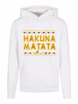 Пуловер F4NT4STIC Basic Knig der Lwen Hakuna Matata, белый