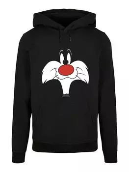 Пуловер F4NT4STIC Basic Looney Tunes Sylvester Big Face, черный