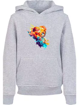 Пуловер F4NT4STIC Basketball Sport Player UNISEX, пестрый серый