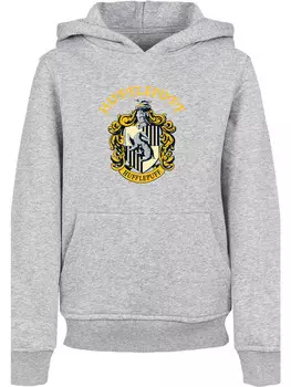 Пуловер F4NT4STIC Harry Potter Hufflepuff Crest, пестрый серый