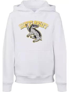 Пуловер F4NT4STIC Harry Potter Hufflepuff Sport Emblem, белый