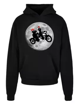 Пуловер F4NT4STIC Heavy Hoodie Sesamstrasse Ernie & Bert Weihnachten, черный