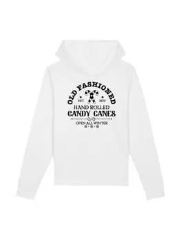 Пуловер F4NT4STIC Hoodie Cany Canes Retro Weihnachten Sign, белый