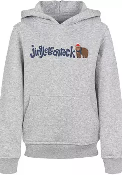Пуловер F4NT4STIC Hoodie Christmas Jingle Bear Rock, цвет grau meliert