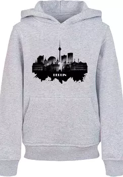 Пуловер F4NT4STIC Hoodie Cities Collection Berlin skyline, цвет grau meliert