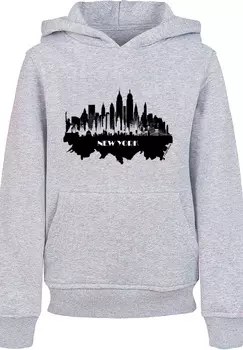 Пуловер F4NT4STIC Hoodie Cities Collection New York skyline, цвет grau meliert