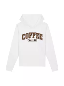 Пуловер F4NT4STIC Hoodie Coffee Weather Winter Holiday Weihnachten, белый
