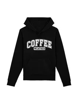 Пуловер F4NT4STIC Hoodie Coffee Weather Winter Holiday Weihnachten, черный