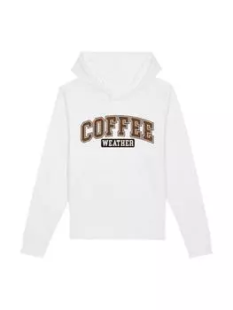 Пуловер F4NT4STIC Hoodie Coffee Weather Winter Holiday Weihnachten, белый