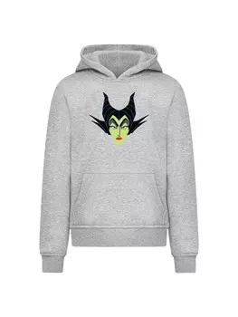 Пуловер F4NT4STIC Hoodie Disney Bsewichte Maleficent Face, пятнистый серый