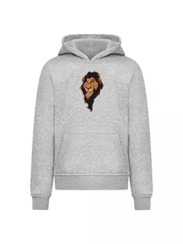 Пуловер F4NT4STIC Hoodie Disney Bsewichte Scar Big Face, пятнистый серый