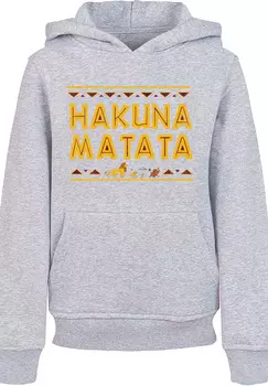 Пуловер F4NT4STIC Hoodie Disney Knig der Lwen Hakuna Matata The Lion King, цвет grau meliert