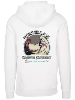 Пуловер F4NT4STIC Hoodie Disney Villians Cruella Driving Academy, белый