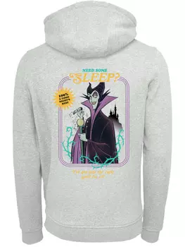 Пуловер F4NT4STIC Hoodie Disney Villians Need Some Sleep, пятнистый серый