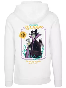 Пуловер F4NT4STIC Hoodie Disney Villians Need Some Sleep, белый