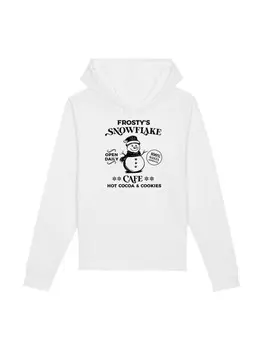 Пуловер F4NT4STIC Hoodie Frostys Snowflake Cafe Retro Weihnachten, белый