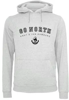 Пуловер F4NT4STIC Hoodie Go North, цвет grau meliert