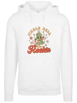 Пуловер F4NT4STIC Hoodie Jingle Bell Rockin Christmas, белый
