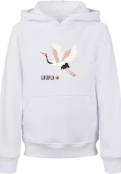 Пуловер F4NT4STIC Hoodie Kranich Japan, белый