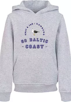 Пуловер F4NT4STIC Hoodie Mwe Knut & Jan Hamburg, цвет grau meliert