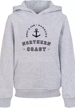 Пуловер F4NT4STIC Hoodie Northern Coast Knut & Jan Hamburg, цвет grau meliert