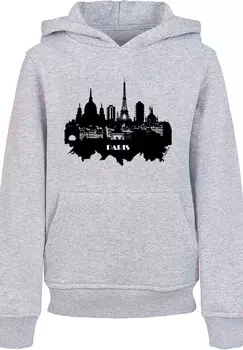 Пуловер F4NT4STIC Hoodie PARIS SKYLINE HOODIE UNISEX, цвет grau meliert