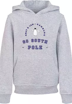 Пуловер F4NT4STIC Hoodie Pinguin Knut & Jan Hamburg, цвет grau meliert