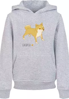 Пуловер F4NT4STIC Hoodie Shiba Inu Hund, цвет grau meliert