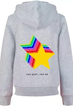 Пуловер F4NT4STIC Hoodie SIlvester Party Happy People Only, цвет grau meliert