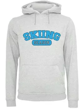 Пуловер F4NT4STIC Hoodie Skiing Season Winter Sport, пятнистый серый