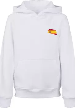 Пуловер F4NT4STIC Hoodie Spain Spanien Flagge, белый