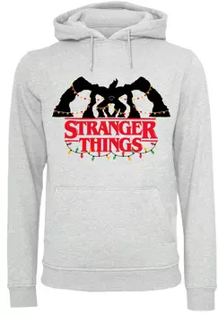 Пуловер F4NT4STIC Hoodie Stranger Things Demogorgon Lights Netflix TV Series, цвет grau meliert