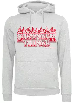 Пуловер F4NT4STIC Hoodie Stranger Things Flames Netflix TV Series, цвет grau meliert