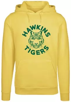 Пуловер F4NT4STIC Hoodie Stranger Things Hawkins Tigers Netflix TV Series, цвет taxi yellow