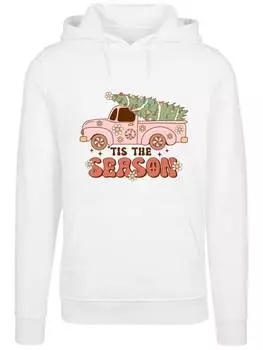 Пуловер F4NT4STIC Hoodie Tis The Season Christmas Drivin Home, белый