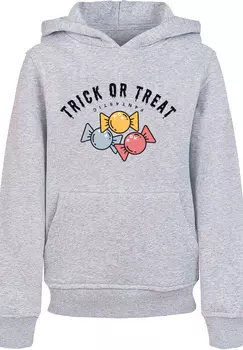 Пуловер F4NT4STIC Hoodie Trick Or Treat Halloween, цвет grau meliert