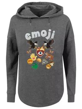 Пуловер F4NT4STIC Oversized emoji couture logo with icons, цвет charcoal
