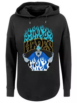 Пуловер F4NT4STIC Oversized Hoodie Disney Villians Hardes Fire, черный