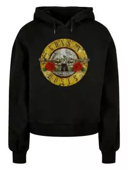 Пуловер F4NT4STIC Oversized Hoodie Guns 'n' Roses Vintage Classic Logo, черный