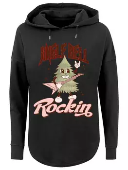 Пуловер F4NT4STIC Oversized Hoodie Jingle Bell Rocking Weihnachten Tree, черный