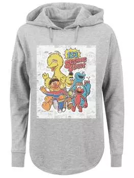 Пуловер F4NT4STIC Oversized Hoodie Sesamstrae 123, серый