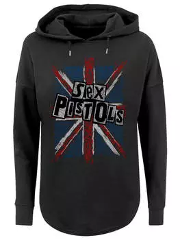 Пуловер F4NT4STIC Oversized Hoodie Sex Pistols Anarchy Flag, черный